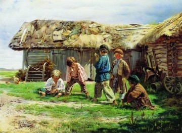 knuckles 1870 Vladimir Makovsky kid child Oil Paintings